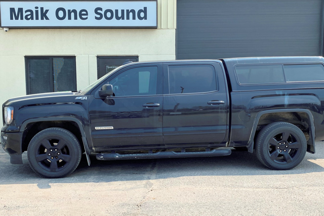 2019 GMC Siera 1500 with professional window tint in North Bay